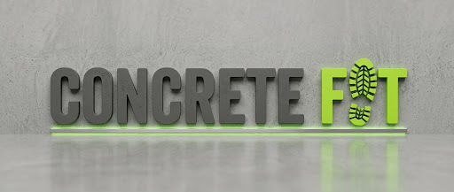 Concrete Fit™ wordmark on a concrete background.